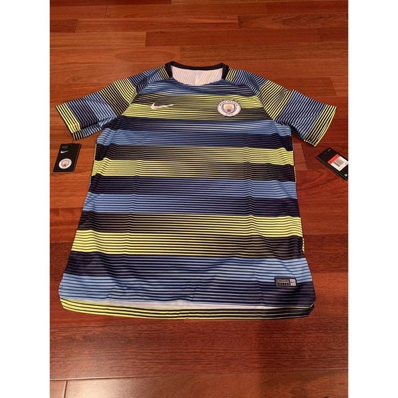 Nike Blue and Yellow Striped Men's Jersey - Picture 2 of 7